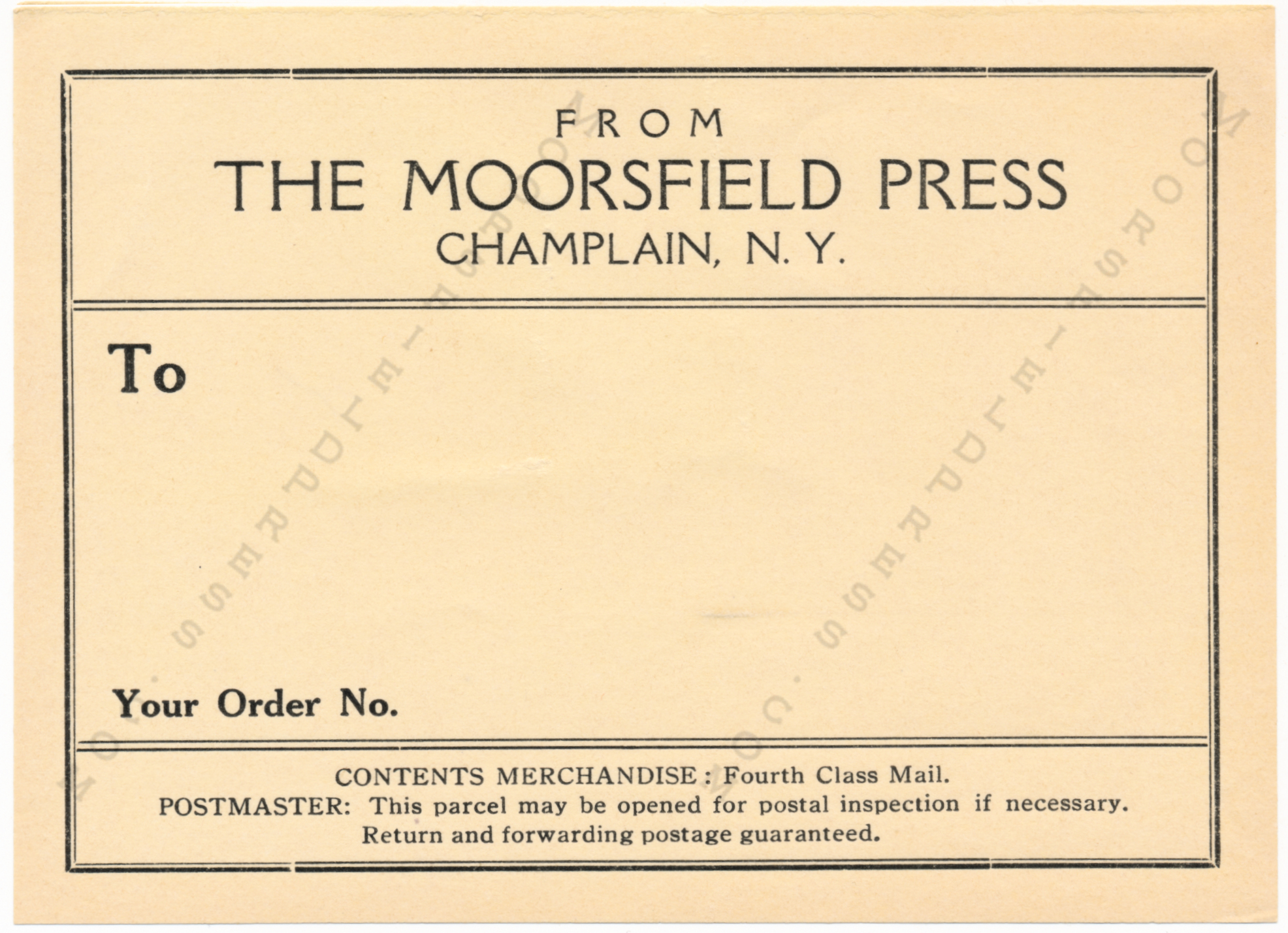 Examples
                      of the Moorsfield Press Caslon Typeface