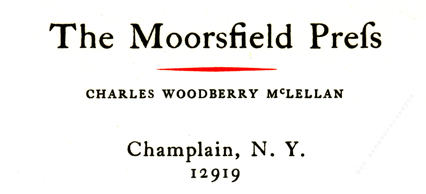 moorsfield press business card hugh
                              mclellan