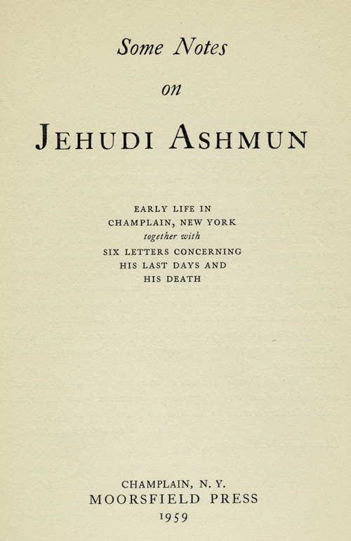 some notes on jehudi ashmun