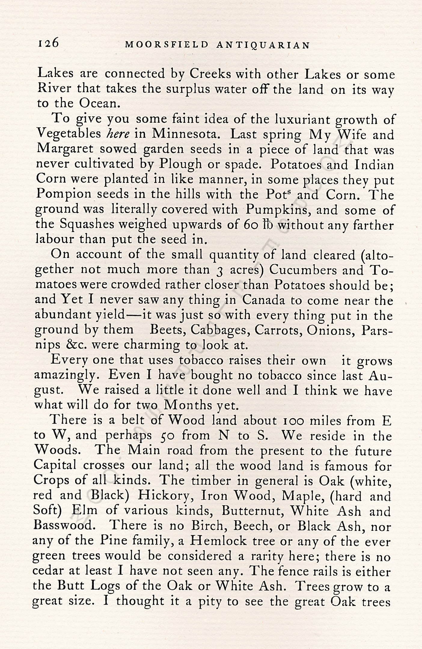 A
                      Minnesota Farmer in 1862-Thomas Hartt to Freeman
                      Nye of Champlain, New York