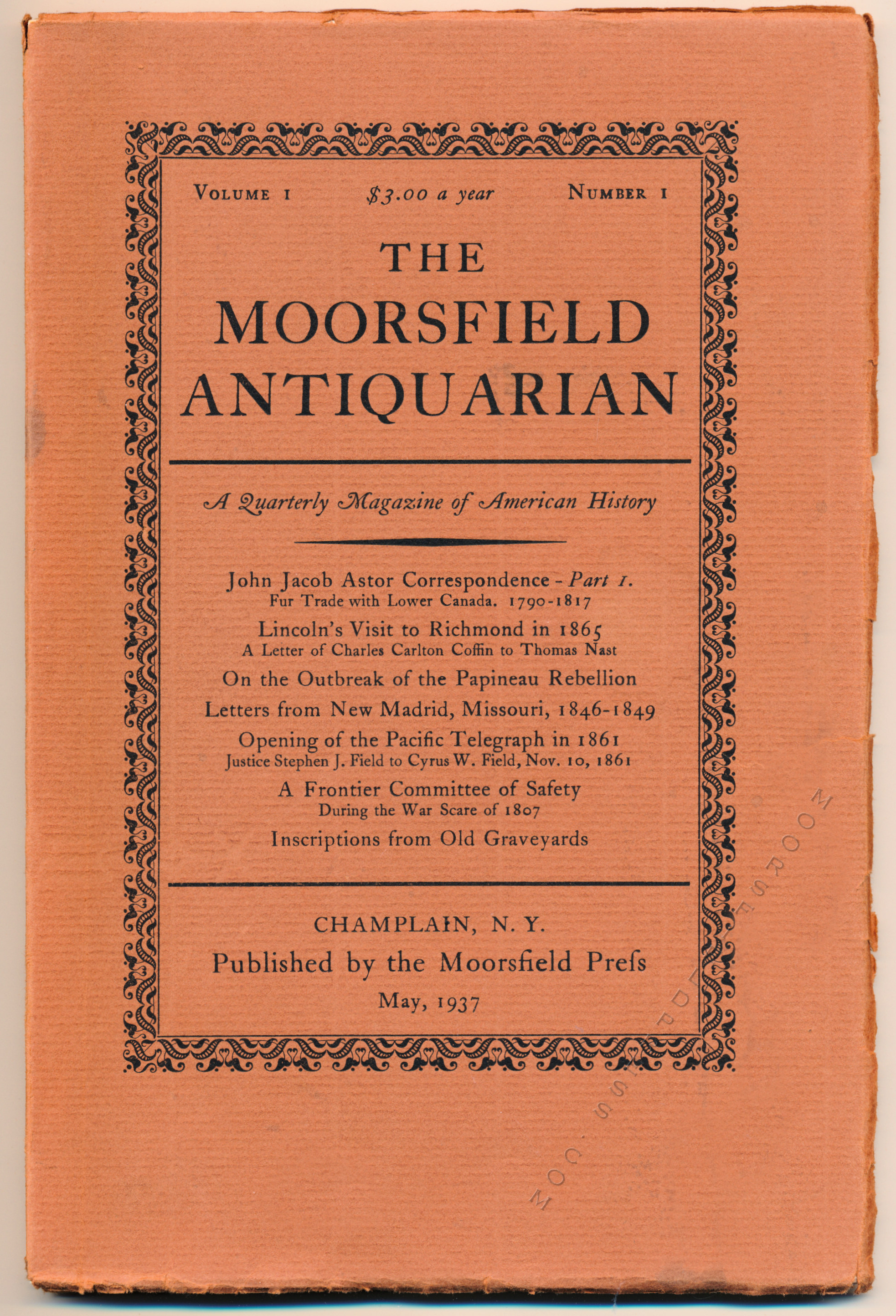 moorsfield press
                              publication-moorsfield antiquarian